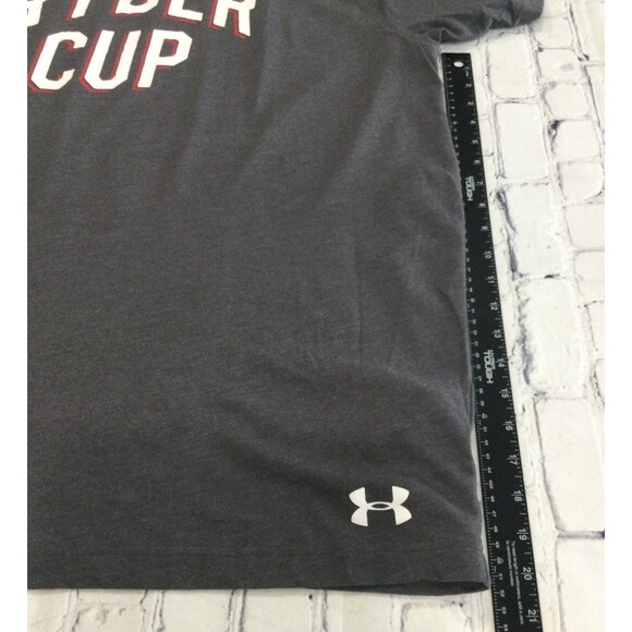Under Armour T-Shirt Men's Size 3XL Gray Ryder Cup 2016 USA Heat Gear Vintage - Picture 5 of 10